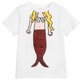 Stella McCartney KIDS Girls' Mermaid Print T shirt Size 6 years children