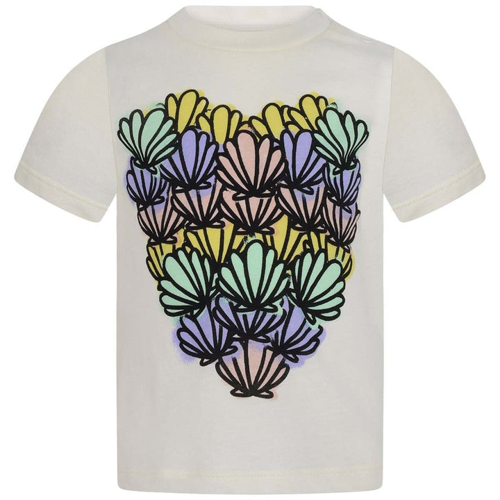 Stella McCartney KIDS Girls' Shell Heart Chuckle T shirt Top CHILDREN