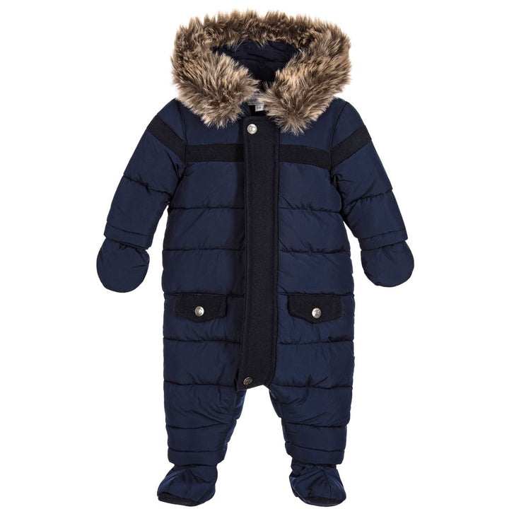 Tartine et Chocolat Baby Boys Blue Snowsuit 1 year old 12 month Boys Children