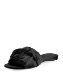 THE ROW Ellen ruched-front satin slides slippers shoes Ladies