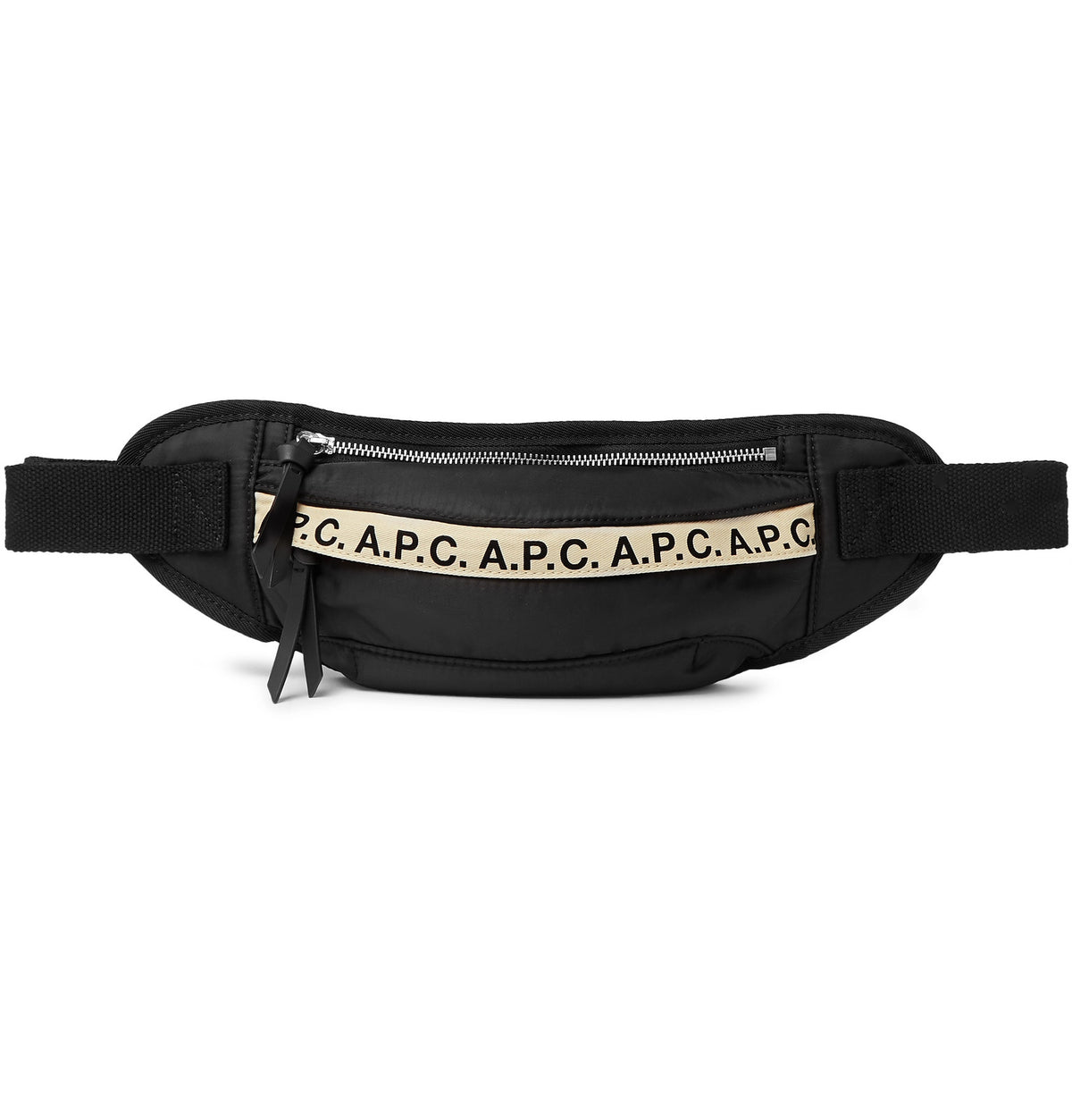 A.P.C. Lucille Leather-Trimmed Logo-Print Nylon Belt Bag Men