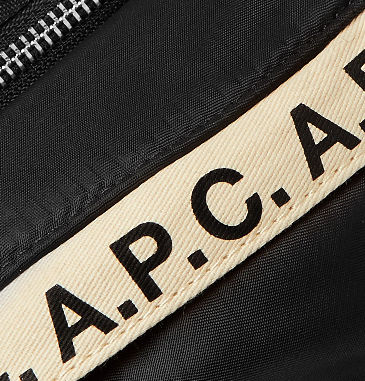 A.P.C. Lucille Leather-Trimmed Logo-Print Nylon Belt Bag Men