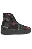 MM6 Maison Margiela Floral-jacquard high-top sneakers Trainers 39 US 9 UK 6 ladies