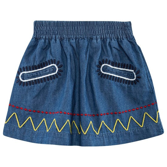 Stella McCartney KIDS Girls' Nat Skirt Denim Chambray Size 3 years children